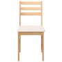 Esszimmerstühle mit Kissen, 2 Stück Massivholzgummi von , Essstühle - Ref: Foro24-4102419, Preis: 80,27 €, Rabatt: %