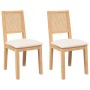 Esszimmerstühle mit Kissen, 2 Stück Massivholzgummi von , Essstühle - Ref: Foro24-4102478, Preis: 177,83 €, Rabatt: %