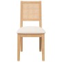 Esszimmerstühle mit Kissen, 2 Stück Massivholzgummi von , Essstühle - Ref: Foro24-4102478, Preis: 177,83 €, Rabatt: %