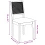 Esszimmerstühle mit Kissen, 2 Stück Massivholzgummi von , Essstühle - Ref: Foro24-4102478, Preis: 177,83 €, Rabatt: %