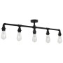 Schwarze Deckenlampe mit 5 E27-Glühbirnen. von , Lampen - Ref: Foro24-281629, Preis: 63,55 €, Rabatt: %