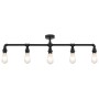 Schwarze Deckenlampe mit 5 E27-Glühbirnen. von , Lampen - Ref: Foro24-281629, Preis: 63,55 €, Rabatt: %