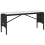 Set comedor de jardín 3 pzas con cojines ratán sintético negro de , Conjuntos de jardín - Ref: Foro24-4104181, Precio: 250,49 €