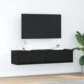 Muebles de TV 2 uds Roble Negro 60x31x25,5 cm Madera ingeniería von , TV-Möbel - Ref: Foro24-861493, Preis: 85,91 €, Rabatt: %