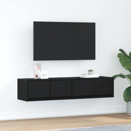 Muebles de TV 2 uds Roble Negro 60x31x25,5 cm Madera ingeniería von , TV-Möbel - Ref: Foro24-861493, Preis: 85,91 €, Rabatt: %