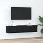 Muebles de TV 2 uds Roble Negro 60x31x25,5 cm Madera ingeniería von , TV-Möbel - Ref: Foro24-861493, Preis: 85,91 €, Rabatt: %