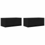 Muebles de TV 2 uds Roble Negro 60x31x25,5 cm Madera ingeniería von , TV-Möbel - Ref: Foro24-861493, Preis: 85,91 €, Rabatt: %