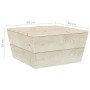 Impregnated fir wood garden table 60x60x30 cm by vidaXL, Modular outdoor sofas - Ref: Foro24-315632, Price: 28,71 €, Discount: %