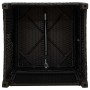 Silla de jardín reclinable con mesa auxiliar ratán negro de , Sillas de jardín - Ref: Foro24-4108270, Precio: 127,20 €