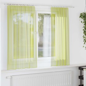 Cortinas de gasa con trabillas 2 uds. verde manzana von , Vorhänge und Gardinen - Ref: Foro24-4102251, Preis: 13,13 €, Rabatt: %