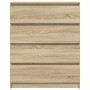 Aparador roble Sonoma 80x35x99 cm madera de ingeniería by , Sideboards - Ref: Foro24-3328482, Price: 129,09 €, Discount: %