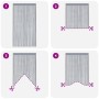 Zwei Stück hellgraue Streifenvorhänge 140x250 cm von , Vorhänge und Gardinen - Ref: Foro24-4102050, Preis: 24,99 €, Rabatt: %