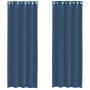 Gauze curtains with eyelets 2 units royal blue by , Curtains and curtains - Ref: Foro24-4102117, Price: 15,54 €, Discount: %