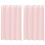 Gauze curtains with eyelets 2 units light pink 140x175 cm by , Curtains and curtains - Ref: Foro24-4102084, Price: 14,21 €, D...