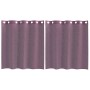 Gaze-Vorhänge mit Ösen, 2 Stück, lila, 140x140 cm. von , Vorhänge und Gardinen - Ref: Foro24-4102101, Preis: 13,67 €, Rabatt: %