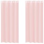 Gaze-Vorhänge mit Ösen, 2 Stück in Hellrosa, 140x245 cm. von , Vorhänge und Gardinen - Ref: Foro24-4102086, Preis: 15,52 €, R...