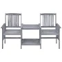 Garden chairs with table and solid acacia wood cushions by vidaXL, Garden sets - Ref: Foro24-3061317, Price: 162,06 €, Discou...