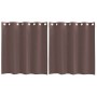 Gauze curtains with eyelets, 2 units, brown, 140x140 cm. by , Curtains and curtains - Ref: Foro24-4102065, Price: 13,67 €, Di...