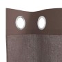 Gauze curtains with eyelets, 2 units, brown, 140x140 cm. by , Curtains and curtains - Ref: Foro24-4102065, Price: 13,67 €, Di...