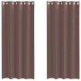 Gaze-Vorhänge mit Ösen, 2 Stück, braun, 140x225 cm. von , Vorhänge und Gardinen - Ref: Foro24-4102067, Preis: 13,93 €, Rabatt: %