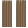 Gaze-Vorhänge mit Ösen, 2 Stück, hellbraun. von , Vorhänge und Gardinen - Ref: Foro24-4102129, Preis: 13,29 €, Rabatt: %