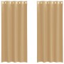 Gauze curtains with eyelets 2 units sand by , Curtains and curtains - Ref: Foro24-4102122, Price: 13,26 €, Discount: %