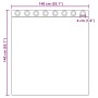 Gaze-Vorhänge mit Ösen, 2 Stück, türkis. von , Vorhänge und Gardinen - Ref: Foro24-4102143, Preis: 14,80 €, Rabatt: %