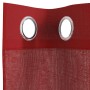 Gaze-Vorhänge mit Ösen, 2 Stück, Weinrot. von , Vorhänge und Gardinen - Ref: Foro24-4102160, Preis: 16,52 €, Rabatt: %