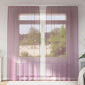 Gaze-Vorhänge mit Schlaufen, 2 Stück, lila, 140x225 cm. von , Vorhänge und Gardinen - Ref: Foro24-4102293, Preis: 16,20 €, Ra...