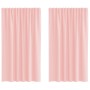 Gaze-Vorhänge mit Schlaufen, 2 Stück, rosa, 140x175 cm. von , Vorhänge und Gardinen - Ref: Foro24-4102287, Preis: 13,87 €, Ra...