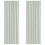 Gauze curtains with 2 light gray tab tops, 140x260 cm. by , Curtains and curtains - Ref: Foro24-4102300, Price: 15,49 €, Disc...