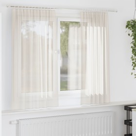 Gauze curtains with 2 cream-colored tabs. by , Curtains and curtains - Ref: Foro24-4102266, Price: 18,07 €, Discount: %