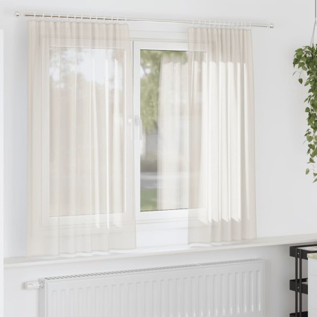 Gauze curtains with 2 cream-colored tabs. by , Curtains and curtains - Ref: Foro24-4102266, Price: 18,07 €, Discount: %