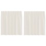 Gaze-Vorhänge mit Schlaufen, 2 Stück, Creme. von , Vorhänge und Gardinen - Ref: Foro24-4102266, Preis: 18,07 €, Rabatt: %