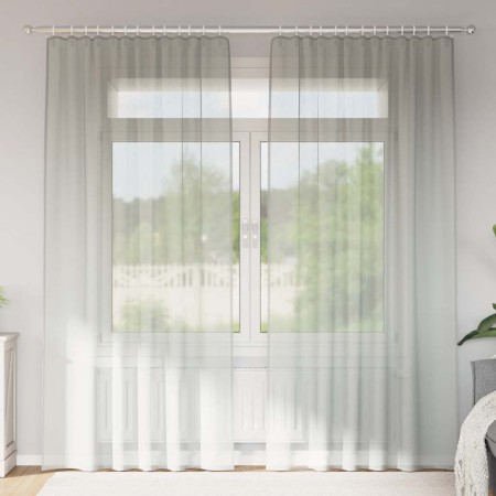 Gauze curtains with 2 light gray tab tops, 140x225 cm. by , Curtains and curtains - Ref: Foro24-4102298, Price: 18,34 €, Disc...