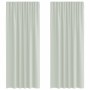 Gauze curtains with 2 light gray tab tops, 140x225 cm. by , Curtains and curtains - Ref: Foro24-4102298, Price: 18,34 €, Disc...