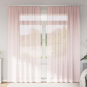 Chiffon curtains with 2 light pink tab tops, 140x245 cm by , Curtains and curtains - Ref: Foro24-4102279, Price: 18,76 €, Dis...