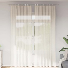Gauze curtains with 2 cream-colored tabs. by , Curtains and curtains - Ref: Foro24-4102270, Price: 15,60 €, Discount: %