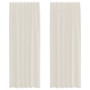 Gaze-Vorhänge mit Schlaufen, 2 Stück, Creme. von , Vorhänge und Gardinen - Ref: Foro24-4102270, Preis: 15,60 €, Rabatt: %