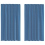 Gauze curtains with 2 royal blue tab tops, 140x175 cm. by , Curtains and curtains - Ref: Foro24-4102302, Price: 13,87 €, Disc...
