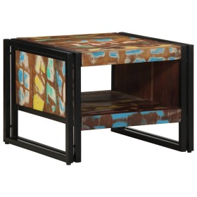 Multicolored coffee table 50x50x38 cm made of solid recycled wood by , Coffee table - Ref: Foro24-4102714, Price: 98,34 €, Di...