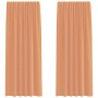 Gauze curtains with 2 terracotta tab tops, 140x225 cm. by , Curtains and curtains - Ref: Foro24-4102323, Price: 14,82 €, Disc...