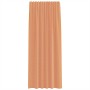 Gauze curtains with 2 terracotta tab tops, 140x225 cm. by , Curtains and curtains - Ref: Foro24-4102323, Price: 14,82 €, Disc...