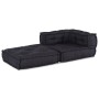 Modular anthracite fabric pouf 70x70x54 by , Cushions for chairs and sofas - Ref: Foro24-4019025, Price: 151,56 €, Discount: %