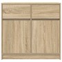 Sideboard with Sonoma oak drawer 80x34x76 cm engineered wood by , Sideboards - Ref: Foro24-861537, Price: 85,95 €, Discount: %