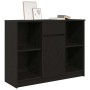 Aparador con cajón roble negro 101x35x76 cm madera ingeniería de , Aparadores - Ref: Foro24-861563, Precio: 95,84 €, Descuent...