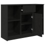 Aparador con cajón roble negro 101x35x76 cm madera ingeniería de , Aparadores - Ref: Foro24-861563, Precio: 95,84 €, Descuent...