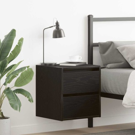 Wandnachttische 2 Stück Schwarz-Eiche 38x34x40 cm von , Nachttische - Ref: Foro24-861250, Preis: 84,60 €, Rabatt: %