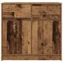 Sideboard with drawer, antique wood, 80x34x76cm. Engineered wood. by , Sideboards - Ref: Foro24-861542, Price: 85,61 €, Disco...