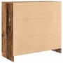 Sideboard with drawer, antique wood, 80x34x76cm. Engineered wood. by , Sideboards - Ref: Foro24-861542, Price: 85,61 €, Disco...